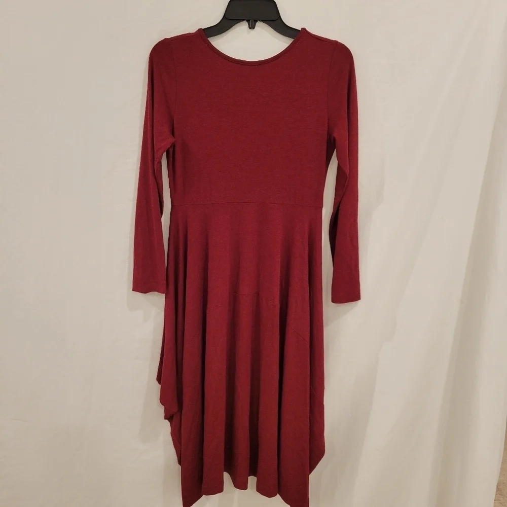 Matti Mamane Maroon Long Sleeve Midi Dress size small - Picture 2 of 4